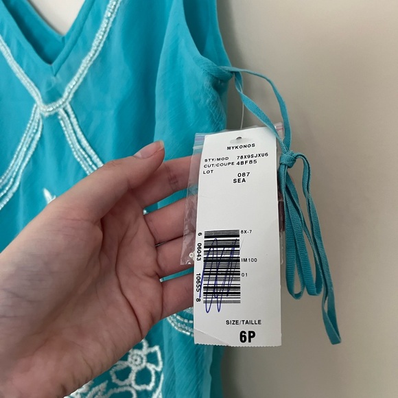 NWT Bandolino Beaded Embroidered Sleeveless Blouse - Picture 8 of 13